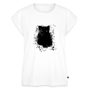 black panther,panther,katze,emo,punk,graffiti - Frauen Premium Bio Top - Weiß - Vorne - AI Model Female 172 light (172cm)
