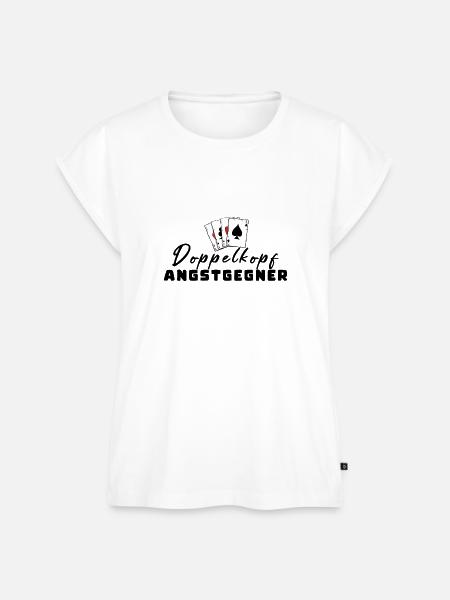 Doppelkopf Angstgegner - Frauen Premium Bio Top - Weiß