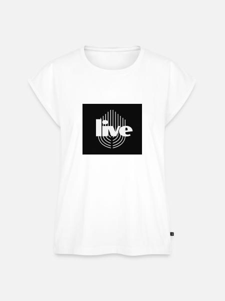 Live Shirt - Frauen Premium Bio Top - Weiß