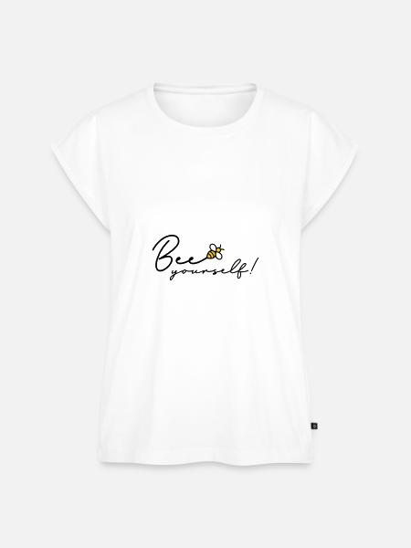 Bee yourself be yourself - Frauen Premium Bio Top - Weiß