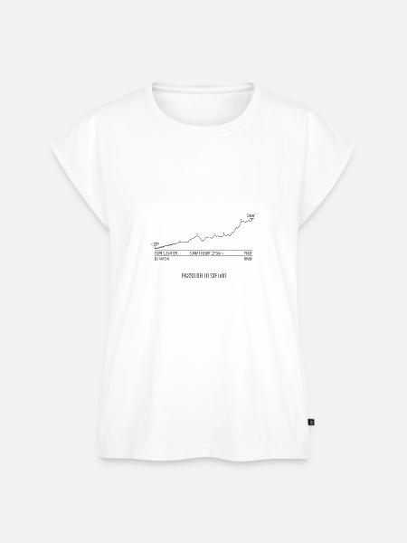 PASSO DELLO STELVIO - Frauen Premium Bio Top - Weiß
