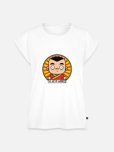Happiness - Frauen Premium Bio Top - Weiß