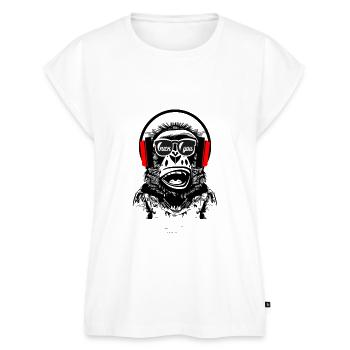 Statement - Frauen Premium Bio Top - Weiß - Vorne - AI Model Female 172 light (172cm)