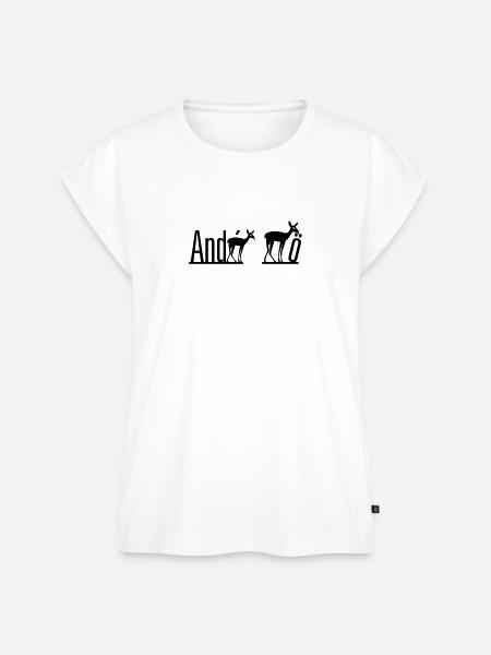 AndREH REHö - Frauen Premium Bio Top - Weiß