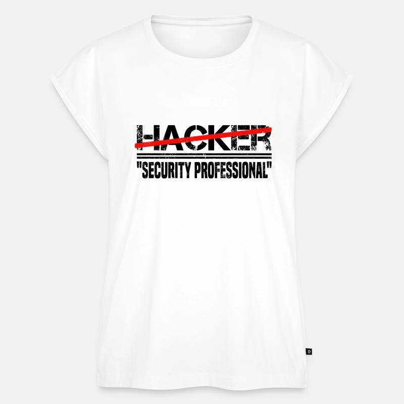 IT Cyber Security Expert Nerd Hacking - Dame Premium økologisk top - hvid
