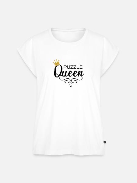 Puzzle Queen - Frauen Premium Bio Top - Weiß