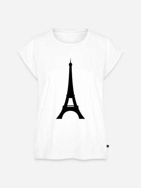 eiffelturm - Frauen Premium Bio Top - Weiß