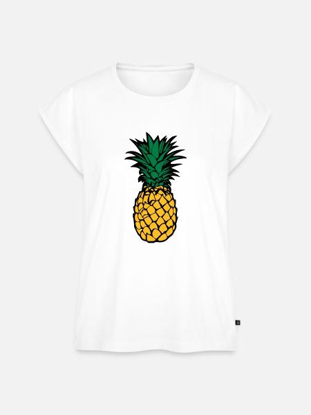 Ananas - Frauen Premium Bio Top - Weiß