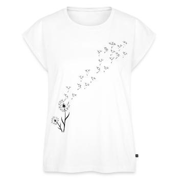 Löwenzahn Pusteblume - Frauen Premium Bio Top - Weiß - Vorne - AI Model Female 172 light (172cm)