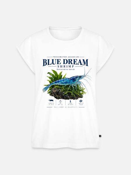 Blue Dream Shrimp - Frauen Premium Bio Top - Weiß