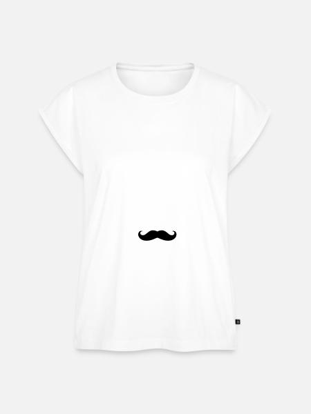Totenkopf mit Krone - Frauen Premium Bio Top - Weiß