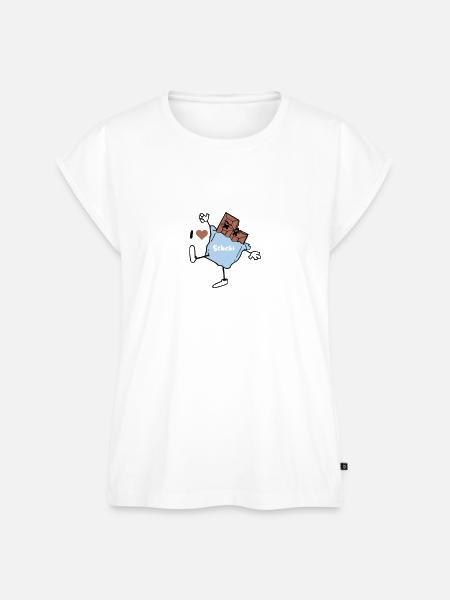 Schoki - Frauen Premium Bio Top - Weiß