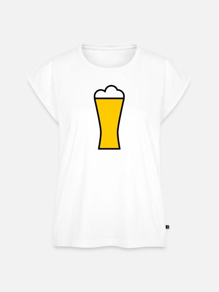 Bier - Frauen Premium Bio Top - Weiß