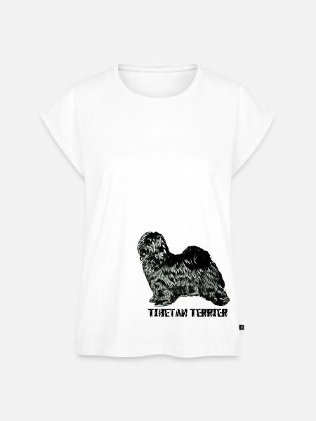 Tibetan Terrier Glory Days - Frauen Premium Bio Top - Weiß