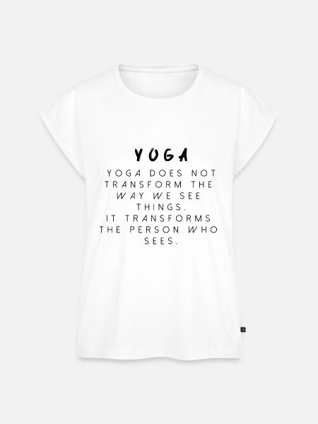 YOGA TRANSFORM - Frauen Premium Bio Top - Weiß