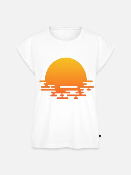 Sonnenaufgang - Frauen Premium Bio Top -