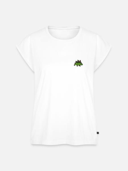 Stegosaurus - Frauen Premium Bio Top - Weiß