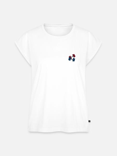 Hanteln - Frauen Premium Bio Top - Weiß
