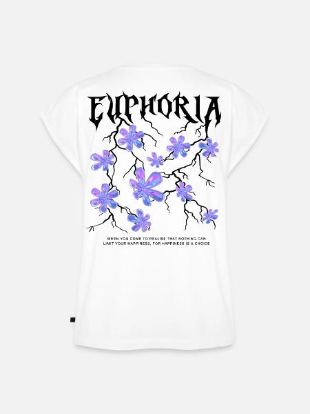 Holografische Blumen - Frauen Premium Bio Top - Weiß