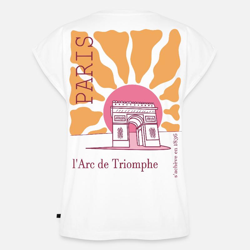 France arc de triomphe - Women’s Premium Organic Top - white