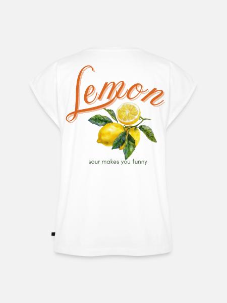 Lemon - Frauen Premium Bio Top - Weiß