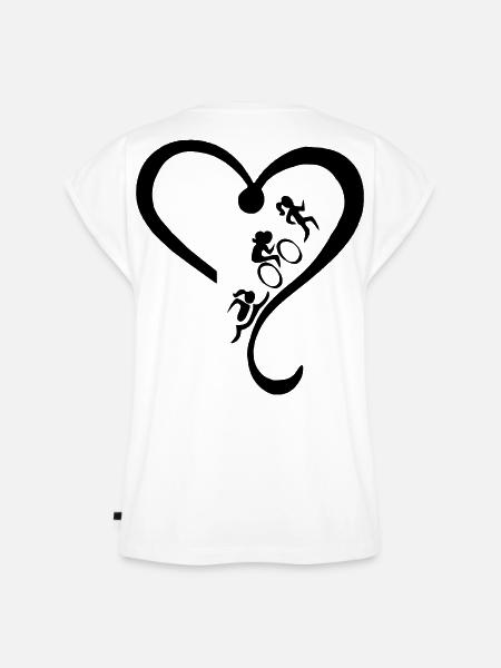 Triathlon-holic - Frauen Premium Bio Top - Weiß