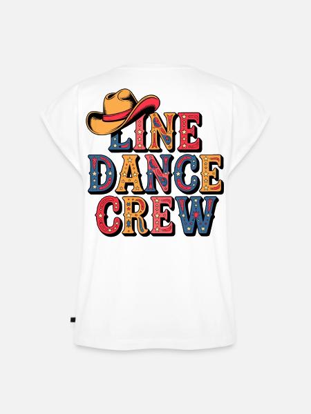 Line Dance Crew - Frauen Premium Bio Top - Weiß