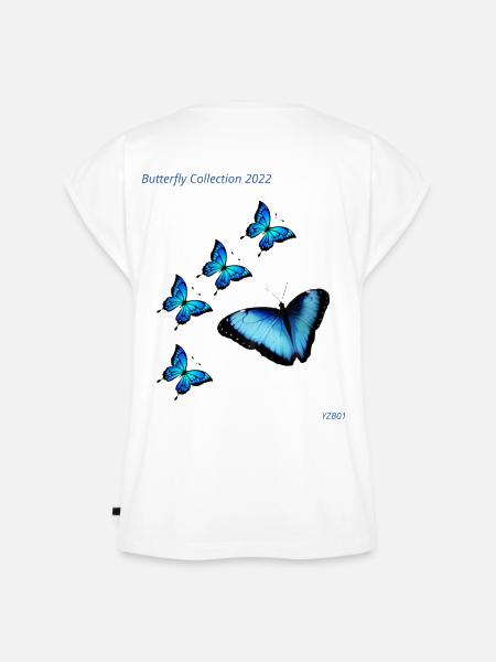 Butterfly Collection 2022 - Frauen Premium Bio Top - Weiß