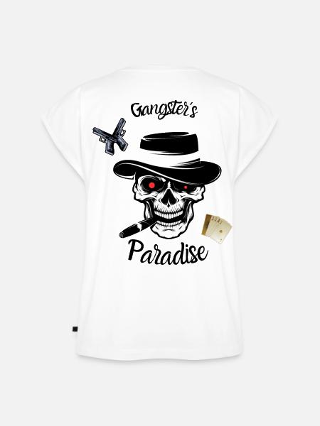 Gangster Paradise - Frauen Premium Bio Top - Weiß