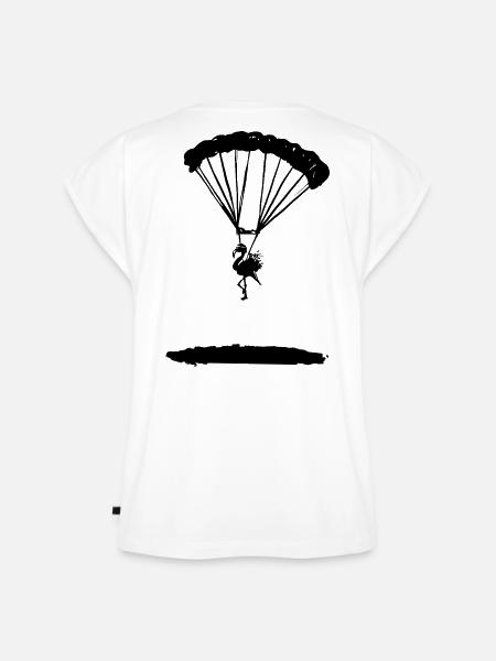 TRANSPORTER Flamingo Clan - Frauen Premium Bio Top - Weiß