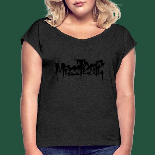 Messtizaje negro 1 - Women's T-Shirt with rolled up sleeves