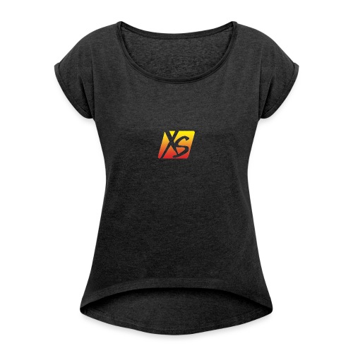 xs - Camiseta con manga enrollada mujer