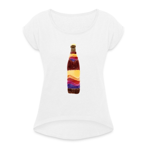 Cola-Mix Erfrischungsgetränk - Frauen T-Shirt mit gerollten Ärmeln