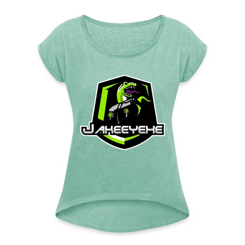 JakeeYeXe Badge - Women's T-Shirt with rolled up sleeves