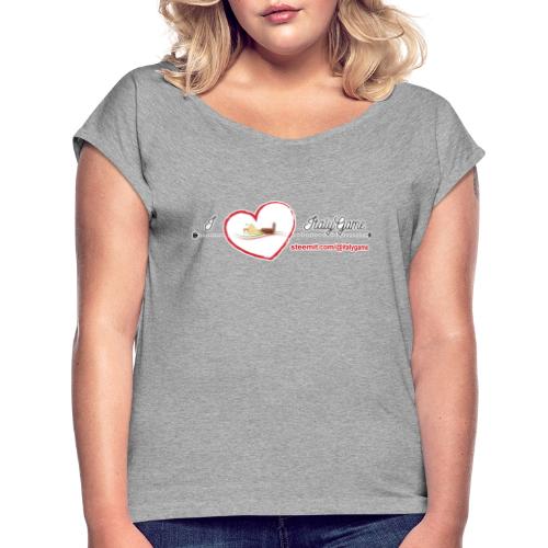 iloveitalygame - Maglietta da donna con risvolti