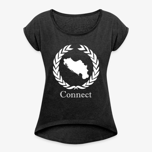 CONNECT COLLECTION LMTD. EDITION WHITE - Women's T-Shirt with rolled up sleeves