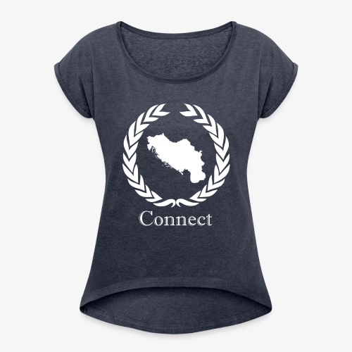CONNECT COLLECTION LMTD. EDITION WHITE - Women's T-Shirt with rolled up sleeves