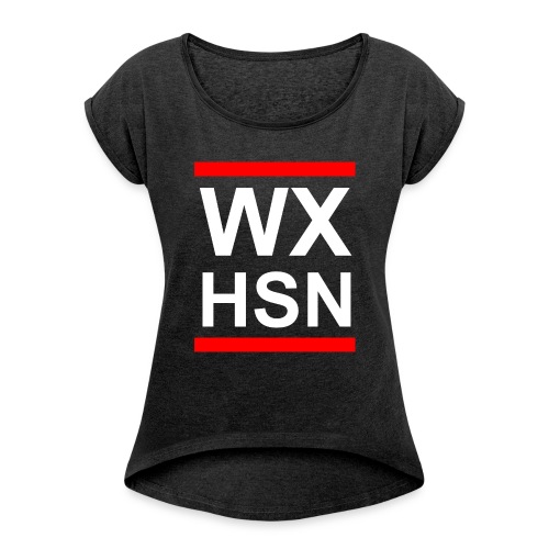 WXHSN-Wixhausen - Frauen T-Shirt mit gerollten Ärmeln