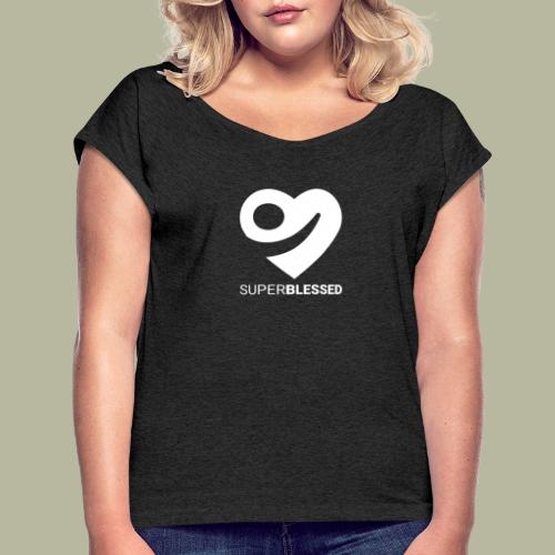 Superblessed - Frauen T-Shirt mit gerollten Ärmeln