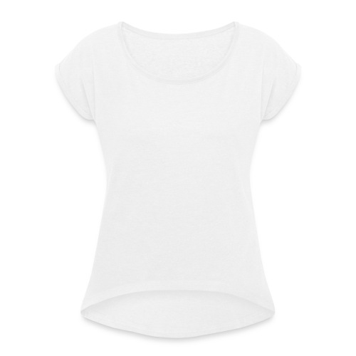 logo - T-skjorte med rulleermer for kvinner