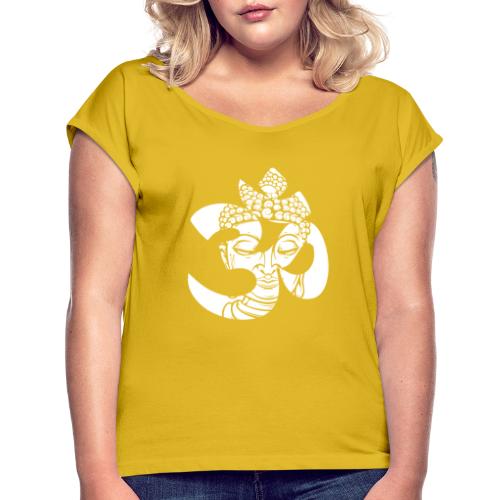 Budda Om - Frauen T-Shirt mit gerollten Ärmeln