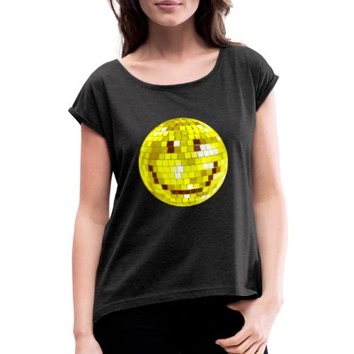 ball - Vrouwen T-shirt met opgerolde mouwen