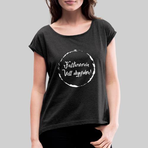 Zeichnung 2 - Frauen T-Shirt mit gerollten Ärmeln