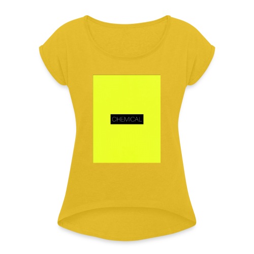 Yellow fluo - Maglietta da donna con risvolti