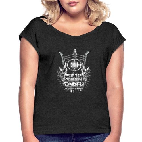 Stan Corey Skull Logo - T-shirt à manches retroussées Femme