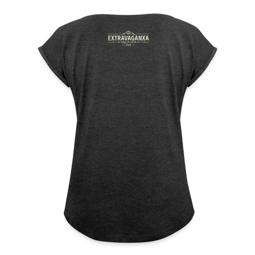 eXtravaganxa - Vintage Series02 _2prints - Frauen T-Shirt mit gerollten Ärmeln