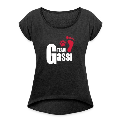 Vorschau: Team Gassi - Frauen T-Shirt mit gerollten Ärmeln
