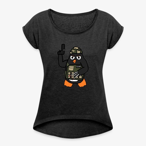 Official BF2042 Penguin - T-shirt med upprullade ärmar dam
