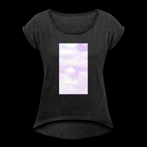 cloud - T-shirt med upprullade ärmar dam