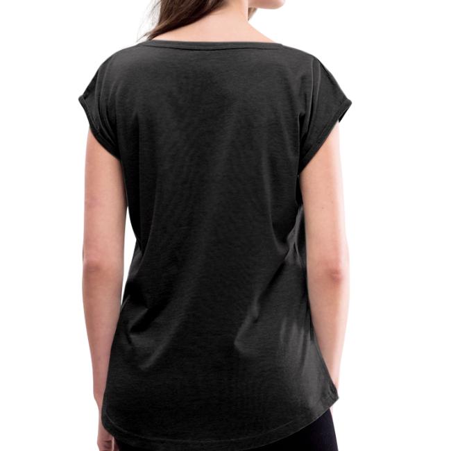 Vorschau: pscht jetz - Frauen T-Shirt mit gerollten Ärmeln